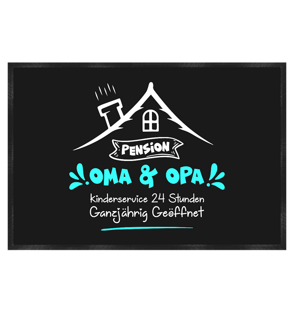 Pension Oma & Opa - Fußmatte 60x40cm