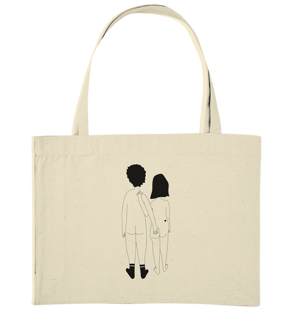 Naked Couple  - Organic Shopping-Bag