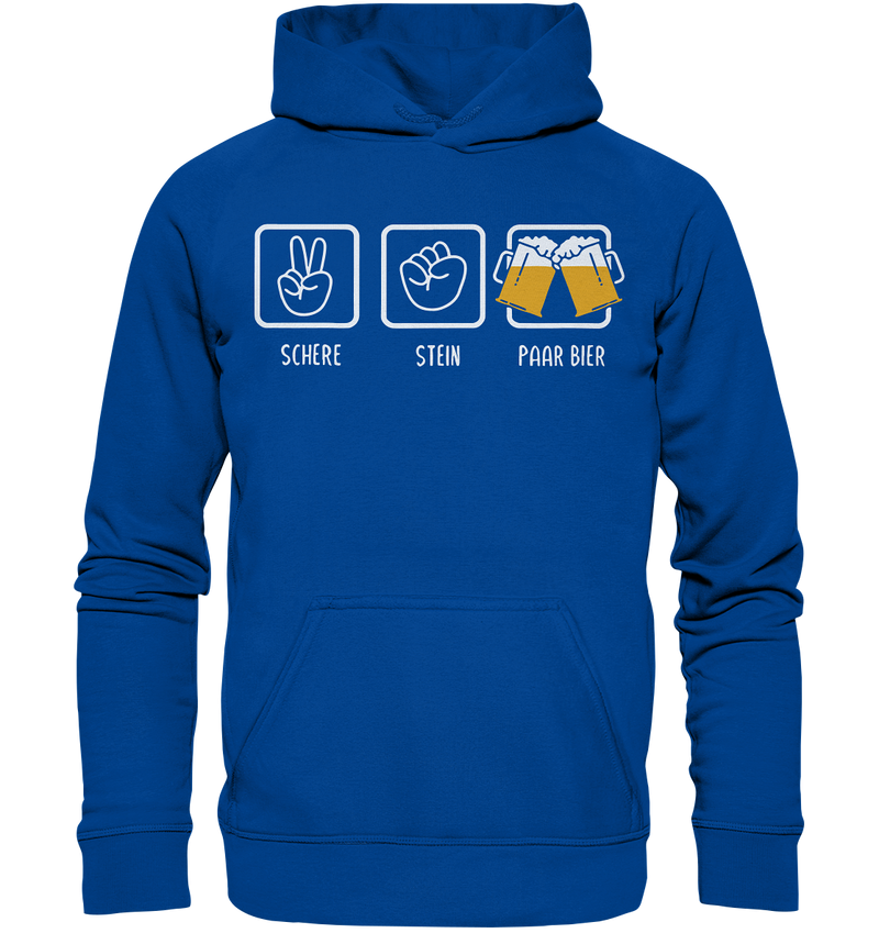 Schere, Stein, Paar Bier - Basic Unisex Hoodie