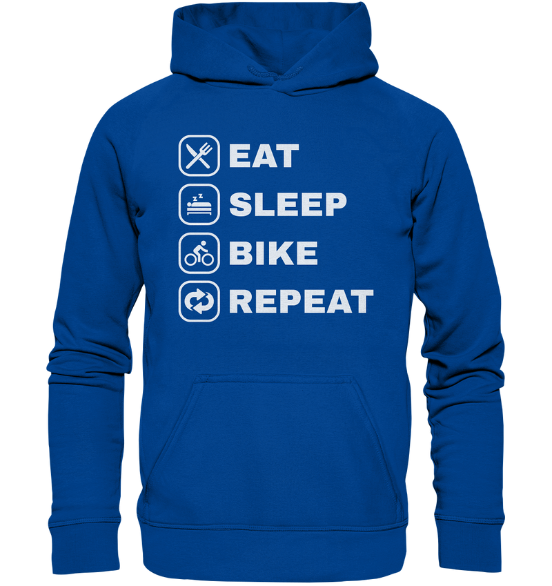 EAT SLEEP BIKE REPEAT - Basic Unisex Hoodie