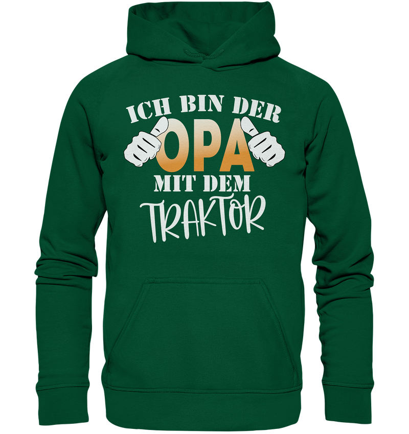 Ich bin der Opa mit dem Traktor - Basic Unisex Hoodie