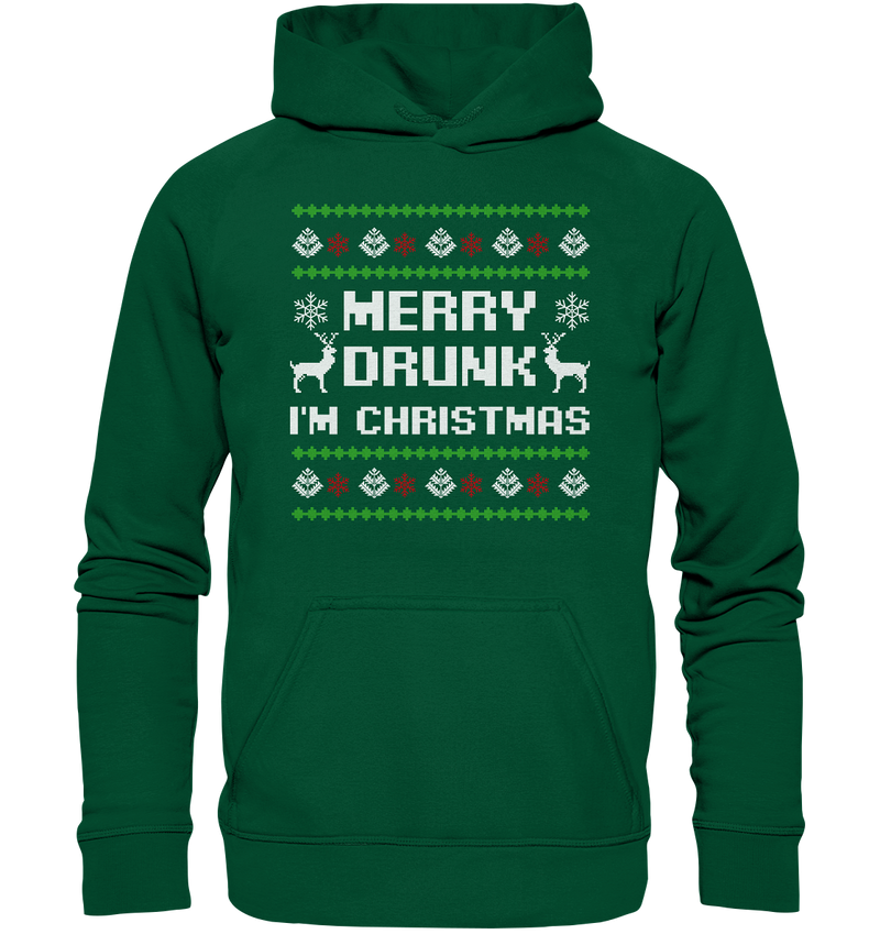 Merry Drunk I'am Christmas - Basic Unisex Hoodie