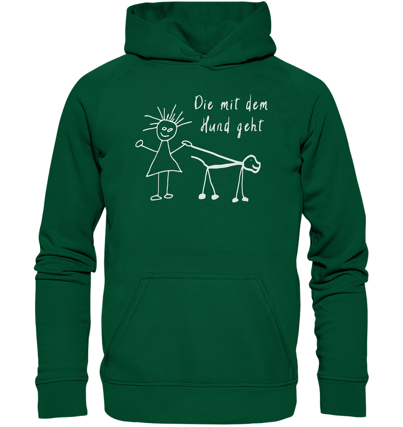 Die mit dem Hund geht - Basic Unisex Hoodie