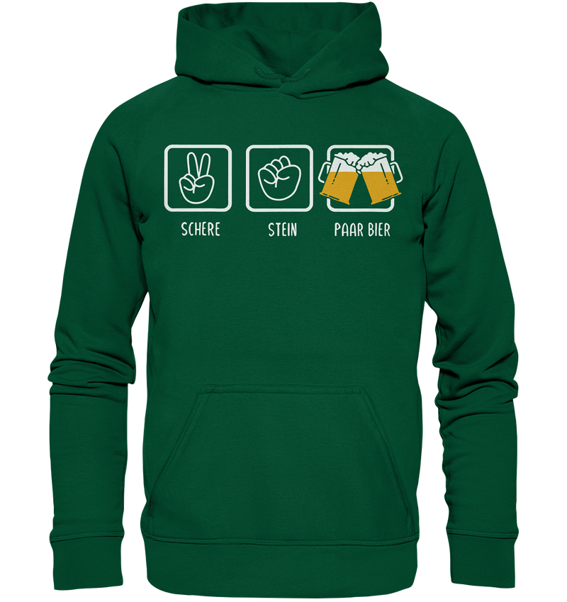 Schere, Stein, Paar Bier - Basic Unisex Hoodie