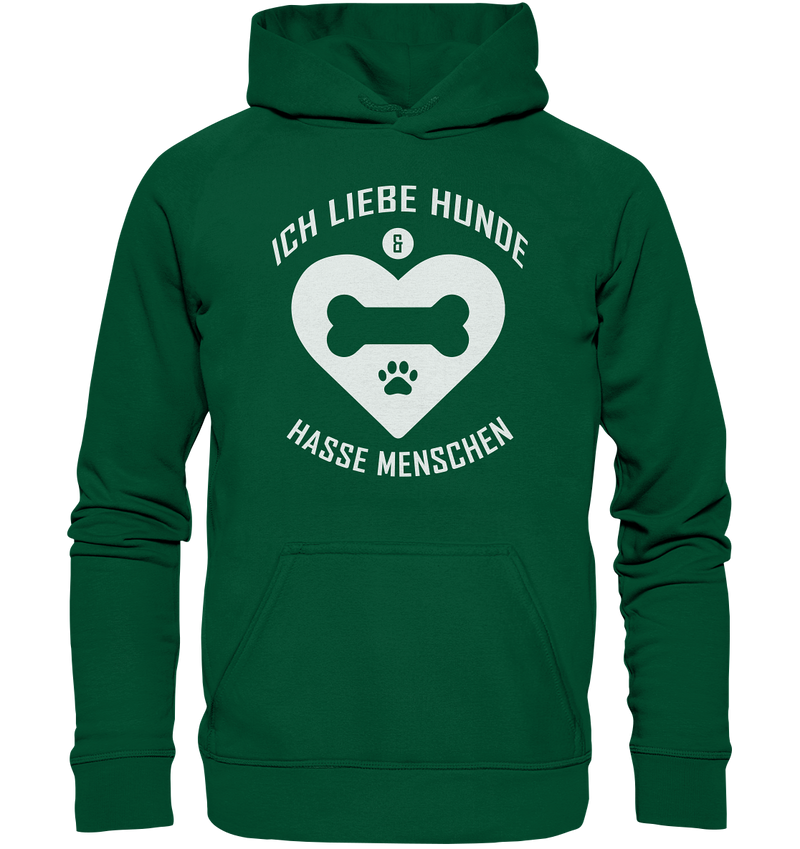 Ich liebe Hunde - Basic Unisex Hoodie