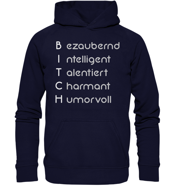 Bezaubernd, Intelligent, Talentiert, Charmant, Humorvoll - Basic Unisex Hoodie