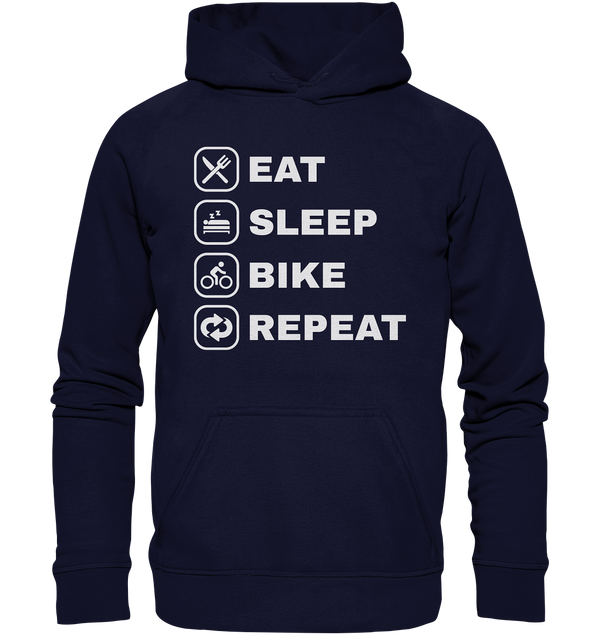 EAT SLEEP BIKE REPEAT - Basic Unisex Hoodie