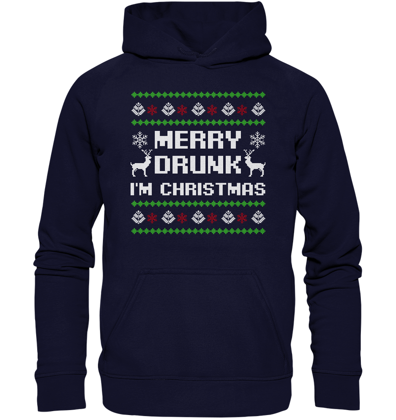 Merry Drunk I'am Christmas - Basic Unisex Hoodie