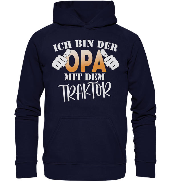 Ich bin der Opa mit dem Traktor - Basic Unisex Hoodie