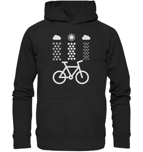 Jedes Wetter ist gut zum Biken - Basic Unisex Hoodie