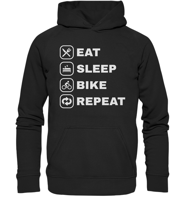 EAT SLEEP BIKE REPEAT - Basic Unisex Hoodie