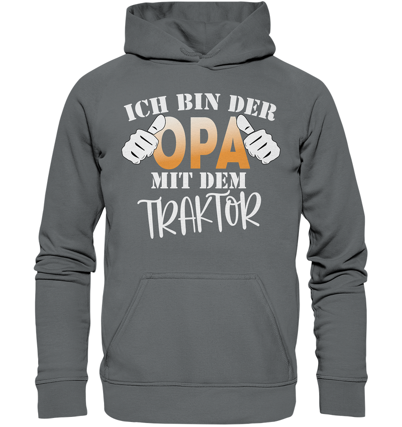 Ich bin der Opa mit dem Traktor - Basic Unisex Hoodie