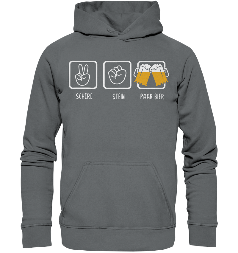 Schere, Stein, Paar Bier - Basic Unisex Hoodie