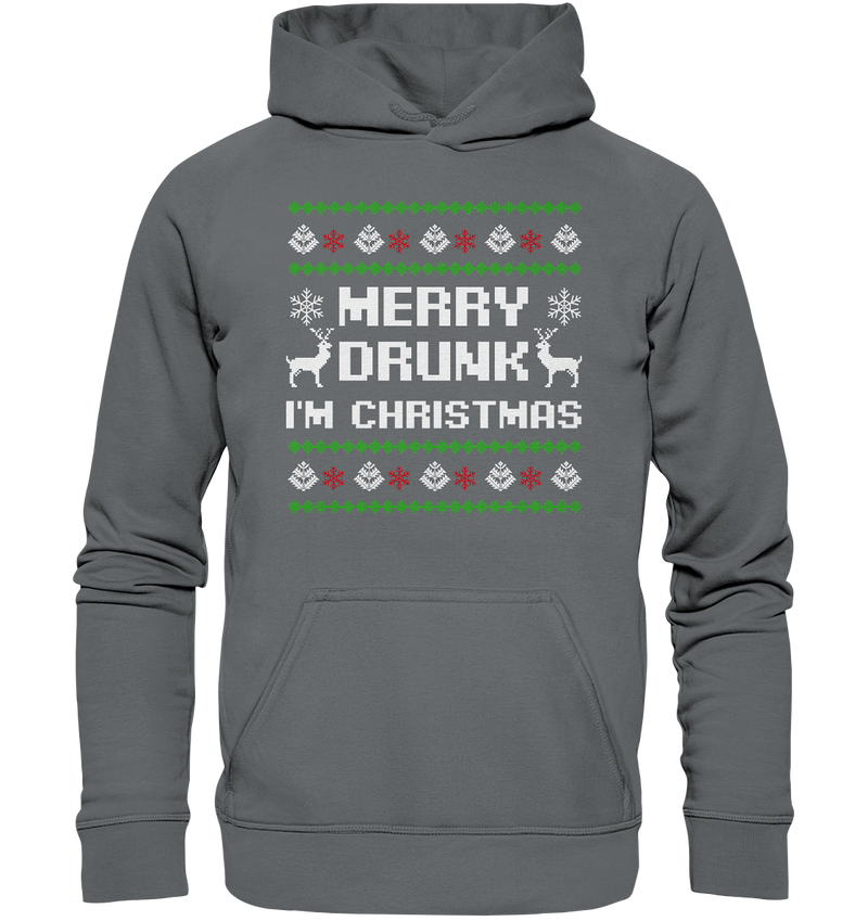 Merry Drunk I'am Christmas - Basic Unisex Hoodie