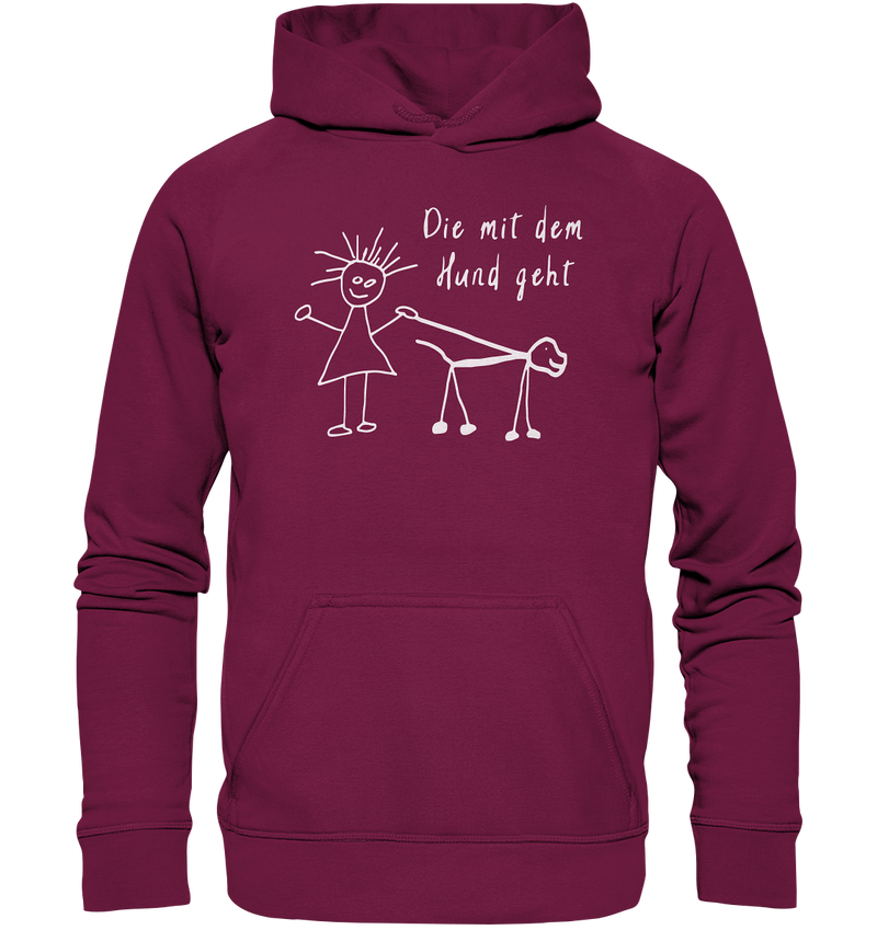 Die mit dem Hund geht - Basic Unisex Hoodie