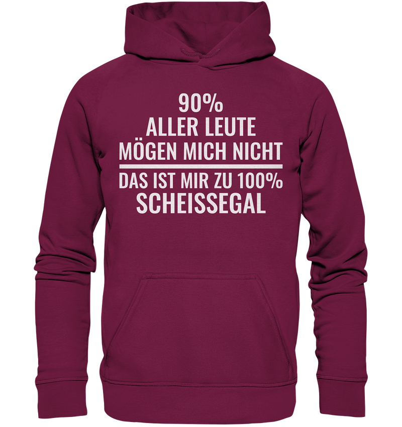 90% aller Leute mögen mich nicht - Basic Unisex Hoodie