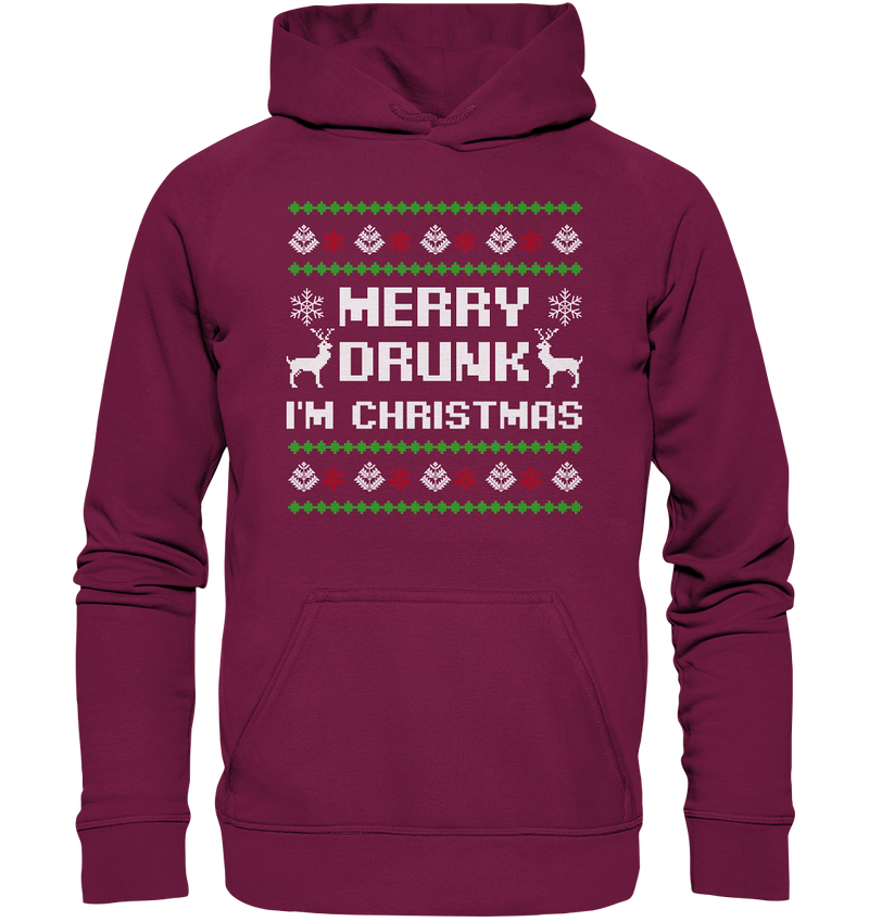 Merry Drunk I'am Christmas - Basic Unisex Hoodie