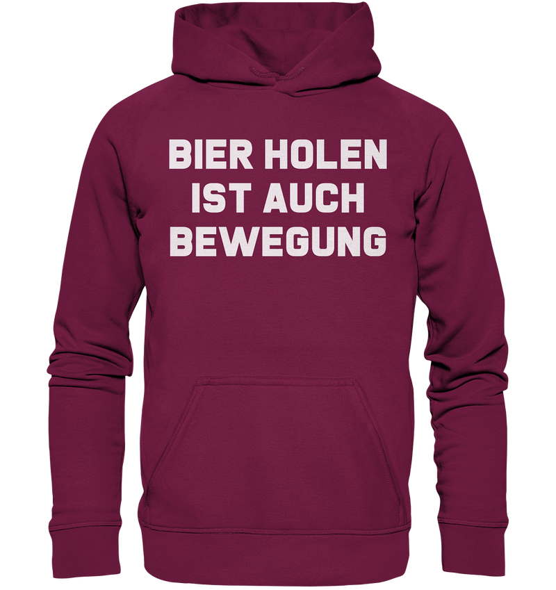 Bier holen ist auch bewegung - Basic Unisex Hoodie