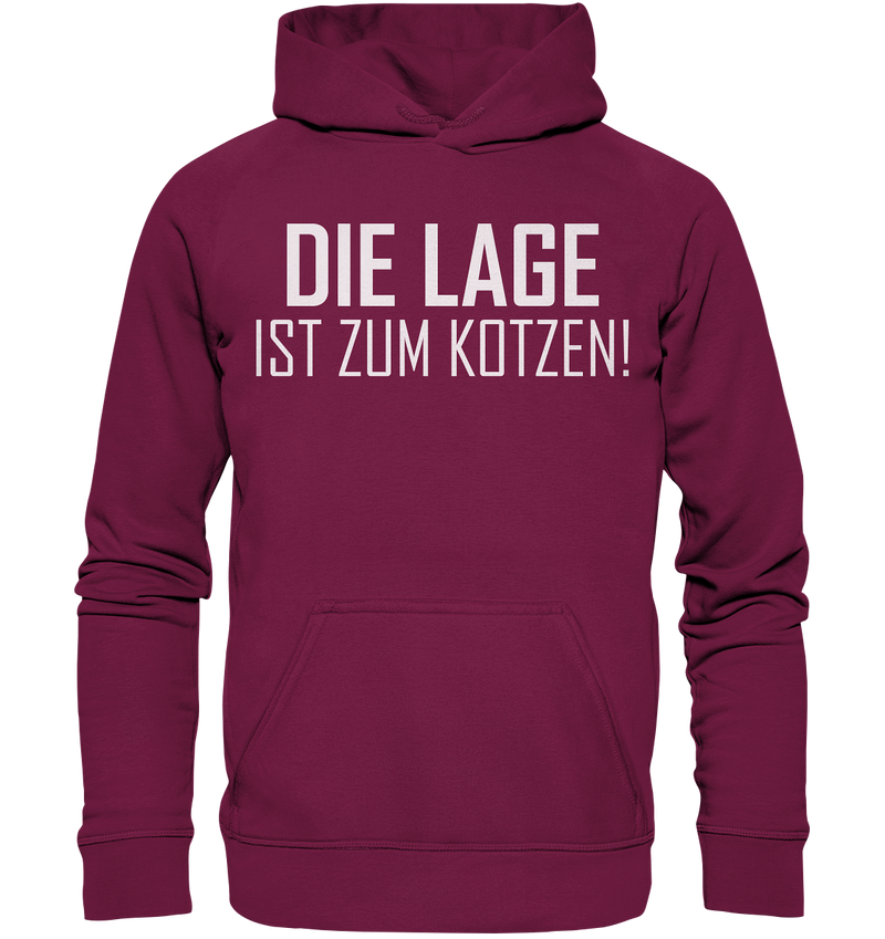 Die Lage ist zum kotzen! - Basic Unisex Hoodie