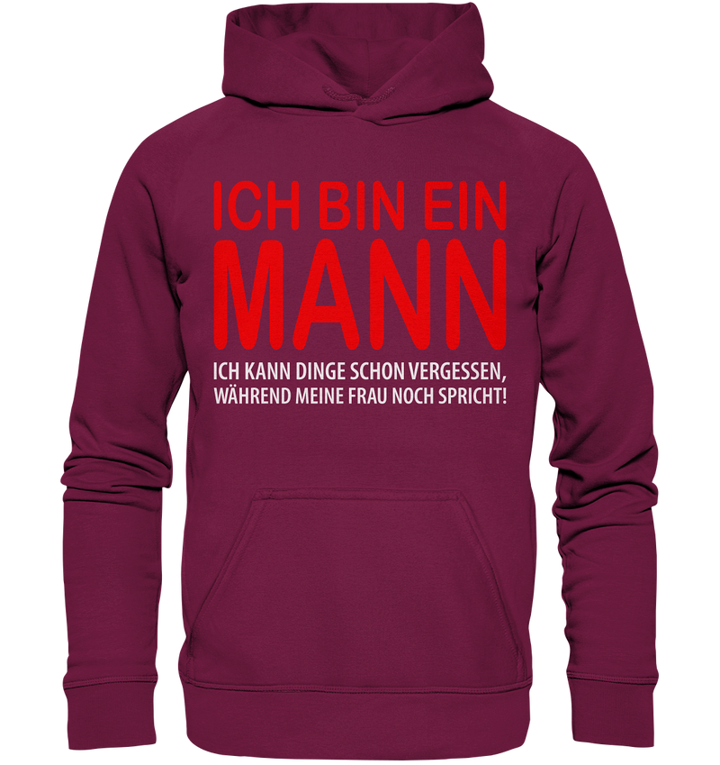 Ich bin ein Mann - Basic Unisex Hoodie