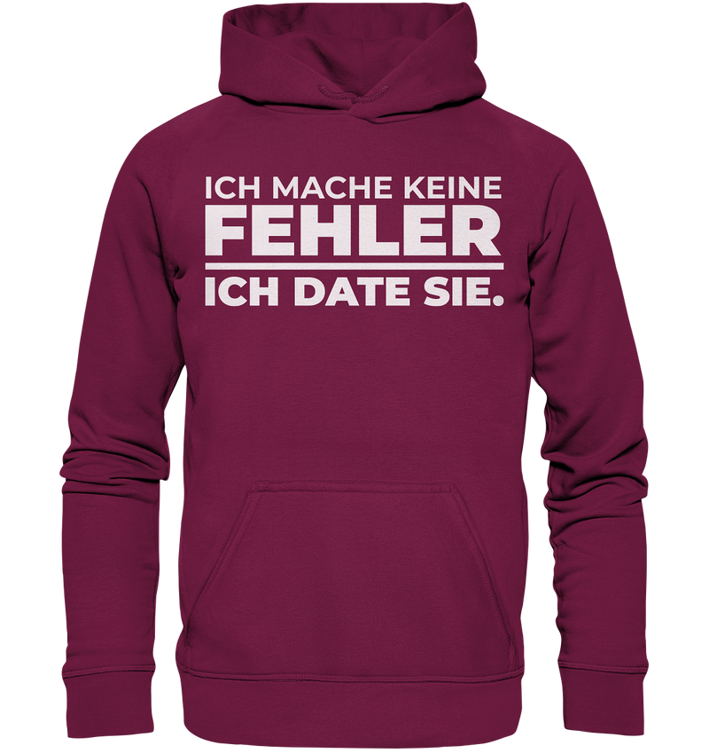 Ich mache keine Fehler - Basic Unisex Hoodie