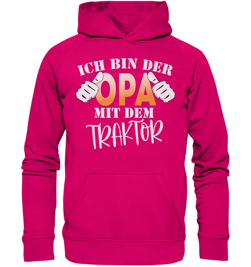 Ich bin der Opa mit dem Traktor - Basic Unisex Hoodie