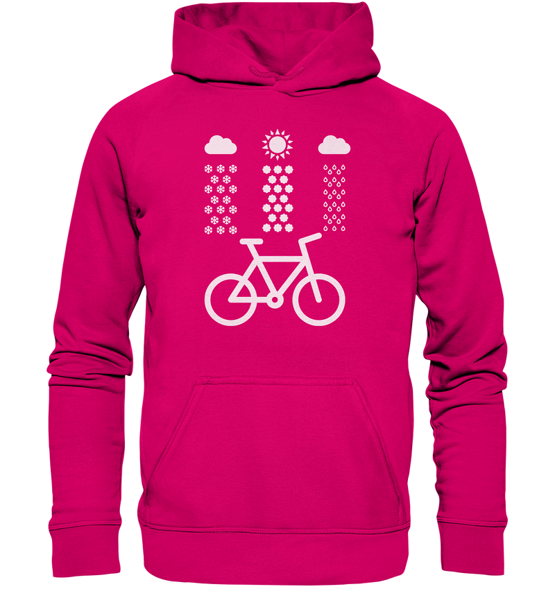 Jedes Wetter ist gut zum Biken - Basic Unisex Hoodie