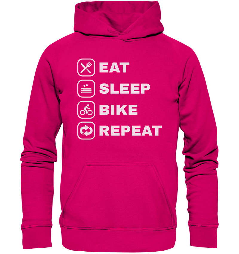 EAT SLEEP BIKE REPEAT - Basic Unisex Hoodie