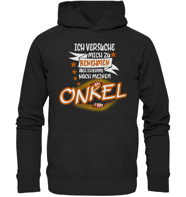 Ich versuch mich zu benehmen Onkel - Kids Premium Hoodie