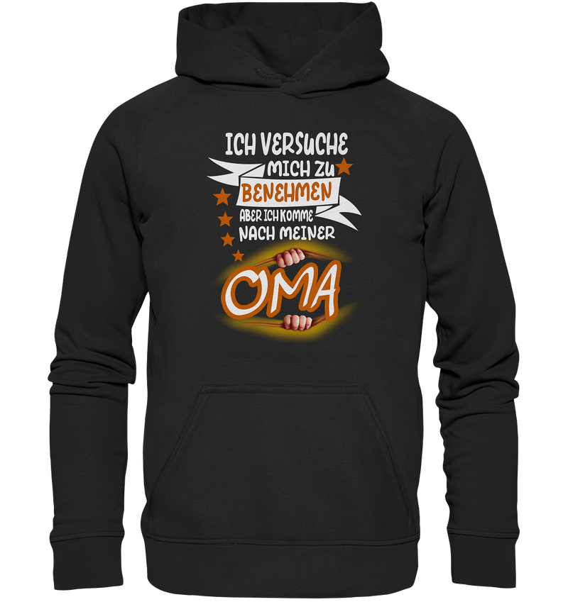 Ich versuch mich zu benehmen Oma - Kids Premium Hoodie