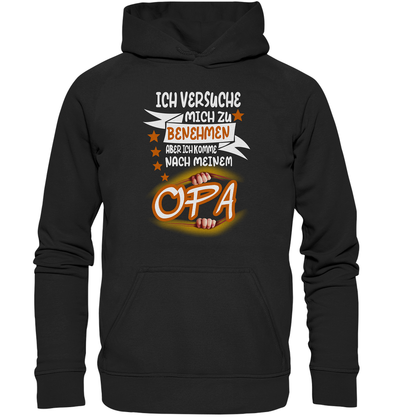 Ich versuch mich zu benehmen Opa - Kids Premium Hoodie