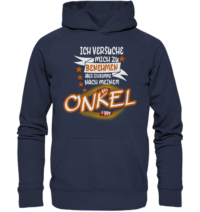 Ich versuch mich zu benehmen Onkel - Kids Premium Hoodie