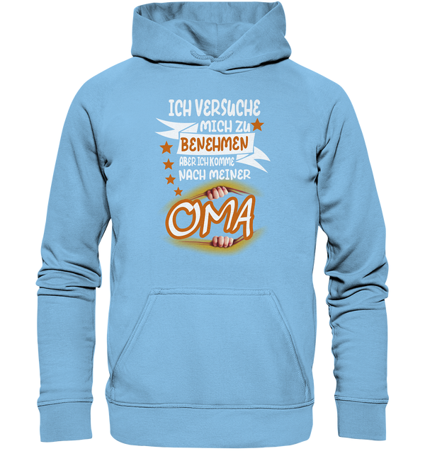 Ich versuch mich zu benehmen Oma - Kids Premium Hoodie