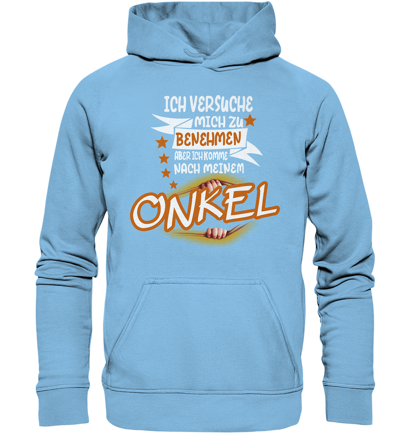 Ich versuch mich zu benehmen Onkel - Kids Premium Hoodie