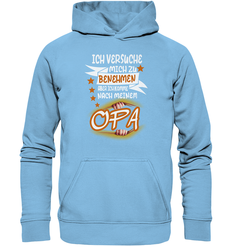 Ich versuch mich zu benehmen Opa - Kids Premium Hoodie