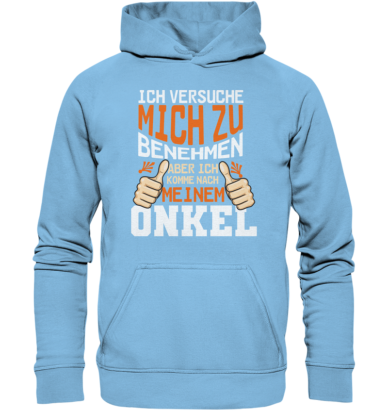 Ich versuch mich zu benehmen Onkel - Kids Premium Hoodie