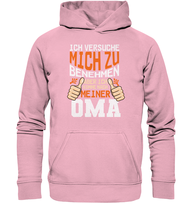 Ich versuch mich zu benehmen Oma - Kids Premium Hoodie