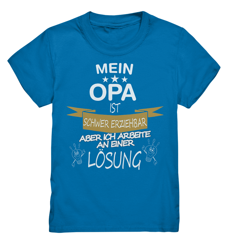 Mein Opa ist schwer erziehbar - Kids Premium Shirt