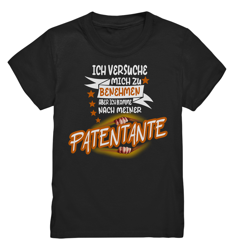 Ich versuch mich zu benehmen Patentante - Kids Premium Shirt