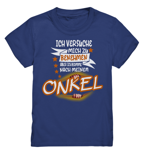 Ich versuch mich zu benehmen Onkel - Kids Premium Shirt