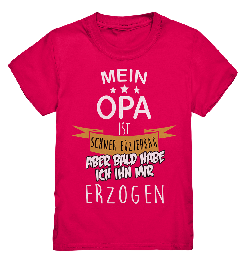 Mein Opa ist schwer erziehbar - Kids Premium Shirt