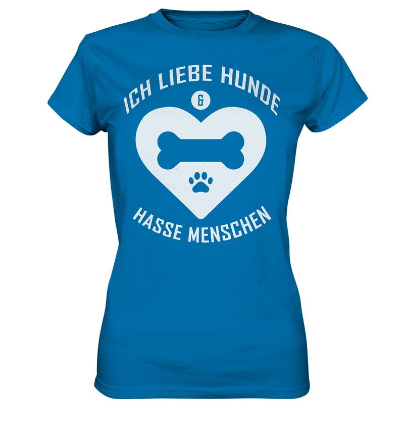 Ich liebe Hunde - Ladies Premium Shirt