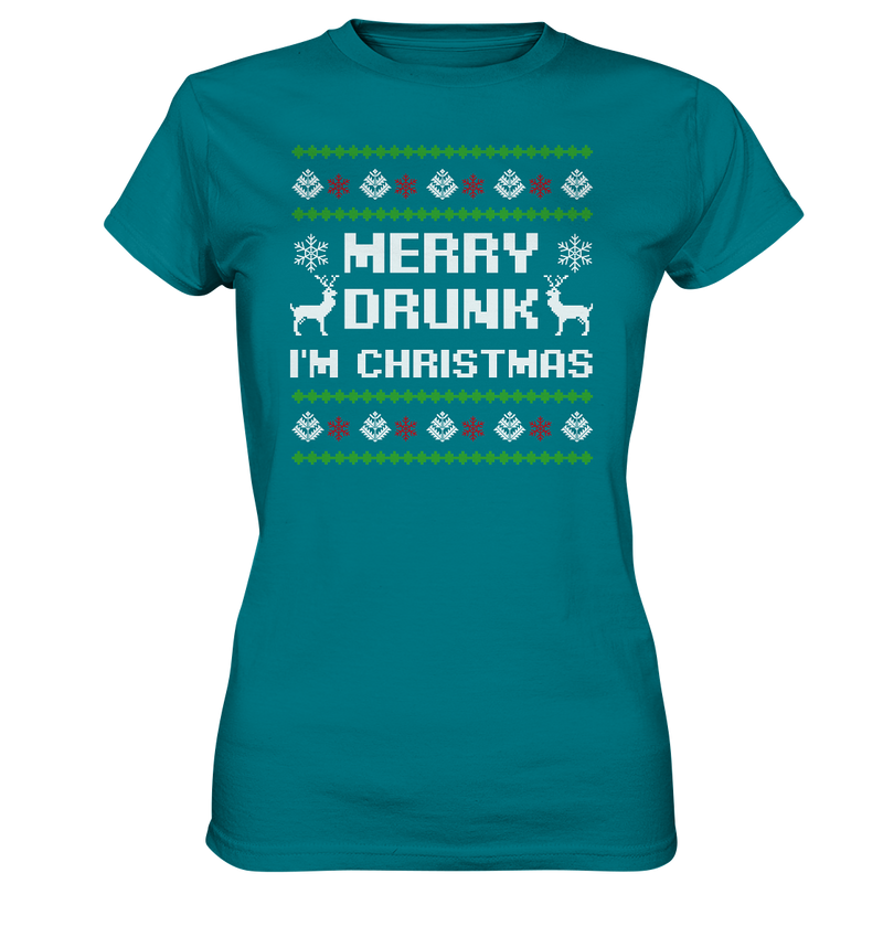 Merry Drunk I'am Christmas - Ladies Premium Shirt