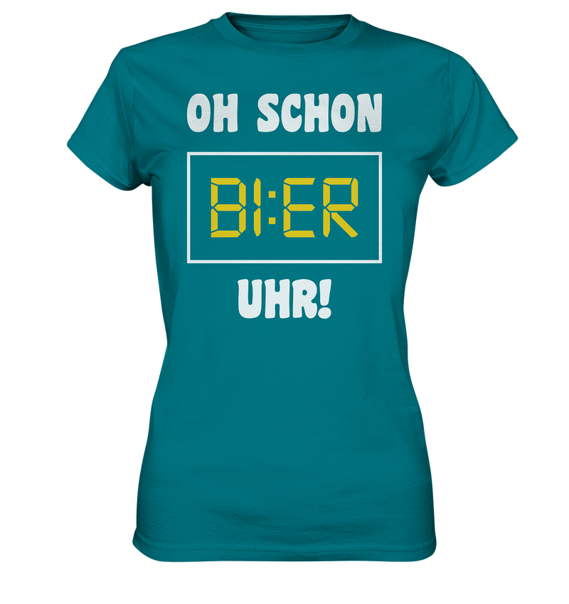 Oh schon Bier Uhr! - Ladies Premium Shirt