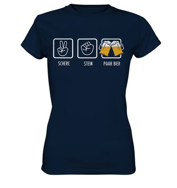 Schere, Stein, Paar Bier - Ladies Premium Shirt