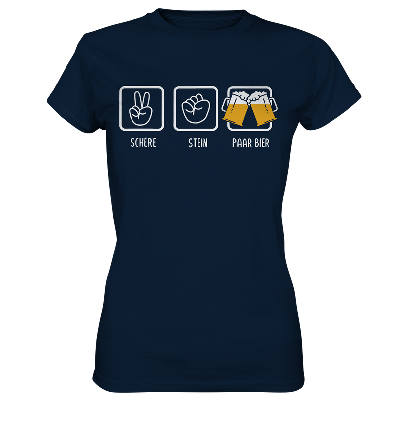 Schere, Stein, Paar Bier - Ladies Premium Shirt