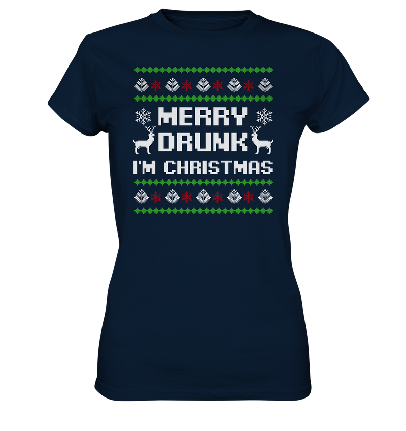 Merry Drunk I'am Christmas - Ladies Premium Shirt