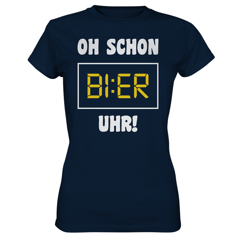 Oh schon Bier Uhr! - Ladies Premium Shirt