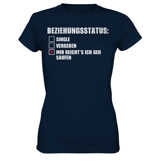 Ich geh saufen - Ladies Premium Shirt