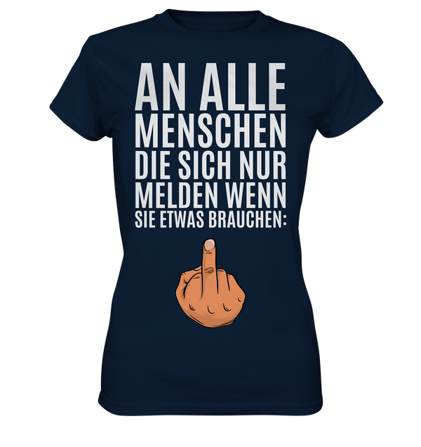 An Alle Menschen - Ladies Premium Shirt